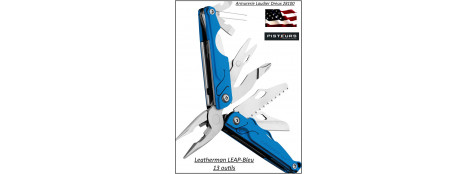 Couteau-LEATHERMAN-LEAP-bleu-13-outils -Ref 24895