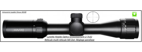 Lunette -Hawke Optics- Vantage-2-7x32-AO-Réticule-Mil Dot-Promotion-Ref 27767