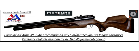 Carabine air comprimé PCP Air Arms S510 extra superlight Calibre 5.5m/m-Puissance 16-45  joules-Tirs longues distances-Promotion-Ref 32581
