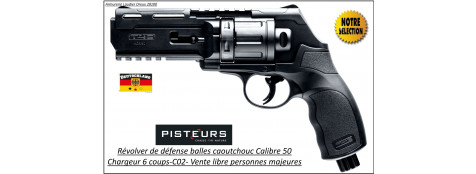 Revolver walther T4E HDR CaIibre 50 balles Caoutchouc DEFENSE 6 coups-11 joules-AVEC 100 BILLES ET 5 C02-VENTE LIBRE-Promotion-Ref 39693