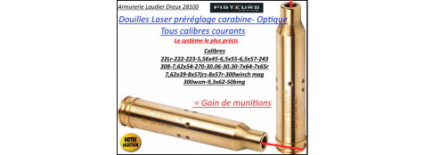 Douille LASER Sight Mark carabine calibres 7x65 R réglage lunette- Ref 37055