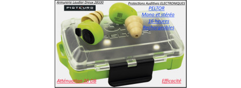 Protection auditive électronique Peltor HUNTER 100-Promotion-Ref 37559