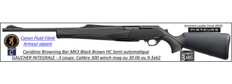 Browning Bar MK3  Black Brown composite HC Gaucher intégrale semi automatique armeur séparé Calibre 30-06-ou- 300 winch-mag-bande-battue-Promotions