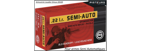 Cartouches GECO 22 Lr SEMI AUTO Allemandes Entrainement  pour  carabines de tir et pistolets-Ref 28263