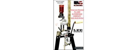 Presse Lee Précision Pro 1000 Press  Automatique avec doseuse distributeur amorces et douilles et jeux outils cal 9mm Para  -Promotion-Ref 39244