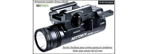 Lampe Nextorch WL10X Executor pour armes de poing ou carabine rail picatini 21 mm-Sous canon-Promotion-Ref 40077