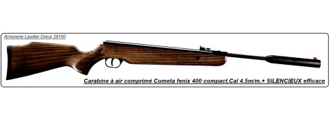 Carabine Cometa air comprimé Fenix 400 Compact Calibre 4.5mm silencieux incorporé 19.90 joules-Promotion-Ref 10996