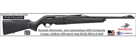 Carabines Winchester SXR2 composite semi auto Calibres 300 winch mag ou 30-06 ou 9.3x62-Promotion