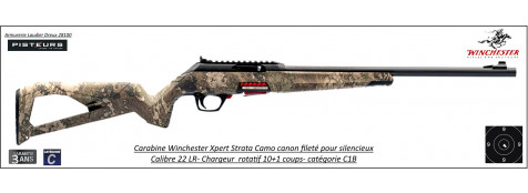 Carabine winchester xpert strata calibre 22 Lr threaded  CAMO répétition chargeur 10+1-Promotion-Ref FN-52522502