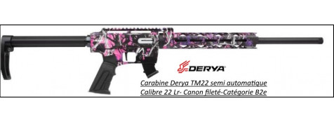 Carabine Derya TM22 Camo Semi automatique Calibre 22 LR-11 coups-Catégorie B2-A-bis-Ref 46670