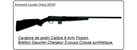 Carabine BRETTON GAUCHER GA St Etienne, Cal 9mm.Répétition 5 coups.Crosse synthétique.Ref 5914