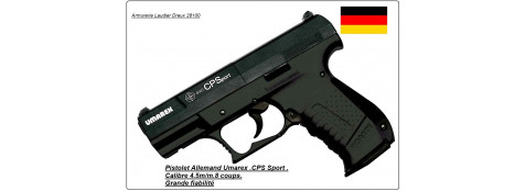 Pistolet Umarex Walther Calibre 4.5mm CPS Sport Allemand CO2 -8coups-Promotion-Ref 7052