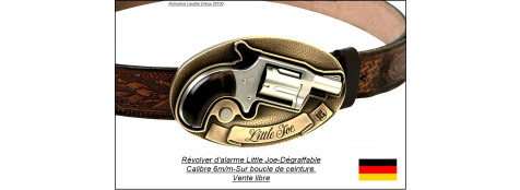 Révolver-alarme-Little Joe-boucle ceinture- Cal. 6 mm à blanc-Ref 7555
