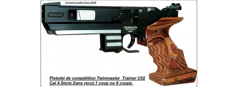 Pistolet  Röhm air comprimé--Twinmaster Trainer-- Co2 Tir de Vitesse.Cal 4.5mm,ENTRAINEMENT COMPETITION. "'Promotion".Ref 7570