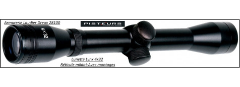 Lunette Unifrance  LYNX 4x32-multi réticules 11-Promotion-Ref 7984