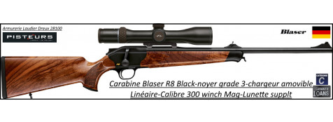 Carabine Blaser R8 Black répétition Linéaire Calibre 300 winch mag Chargeur amovible-Promotion-Ref Blaser-R8-black