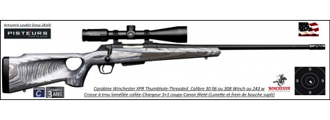  Carabine Winchester Thumbhole XPR Calibre 30 06  Threaded  Crosse à trou  lamellée collée répétition Canon 53 cm Filetée M14x1-Promotion-Ref 535734228-FN
