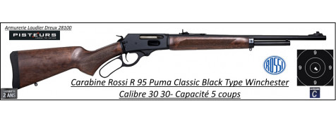 Carabine Rossi Puma R95 Classic Black Type WINCHESTER levier sous garde  Calibre 30-30-5 coups-Ref Ro00021