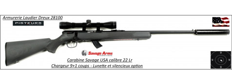 Carabine Savage Arms steven 300 synthetique Calibre 22Lr Répétition 10 coups -Ref 776644