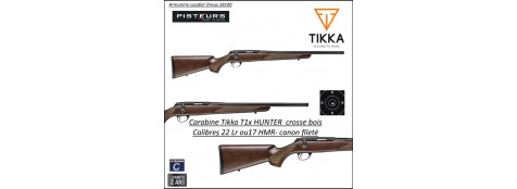 Carabine TIKKA T1X  HUNTER Calibre 22Lr CROSSE BOIS droitier Répétition -Promotion-Ref 32502301