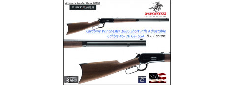 Carabine Winchester 1886 Short Rifle Calibre 45 70 GT 8+1 coups Adjustable-Ref 534175142