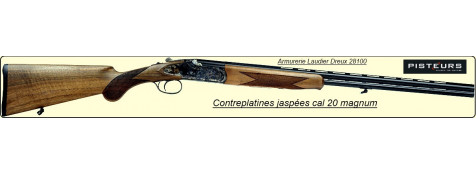 Fusil superposé Calibre 20 mag contre platines jaspées Canons 68 cm Mono détente."Promotion".Ref 16976