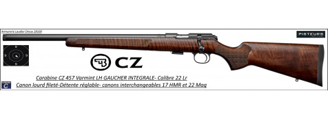 Carabine CZ Mod 457 Varmint LH GAUCHER Calibre 22Lr Répétition -Promotion-Ref CZ 457 varmint-785518-gaucher