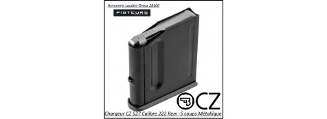Chargeur CZ 527 calibre 222 Rem (5 coups)-Ref 1787