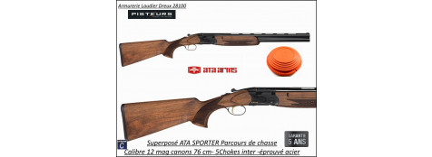 Superposé ATA Sporter Calibre 12 mag Ejecteurs Mono détente 5 Chokes interchangeables Canons 76cm-Promotion-Ref ASP12SP76