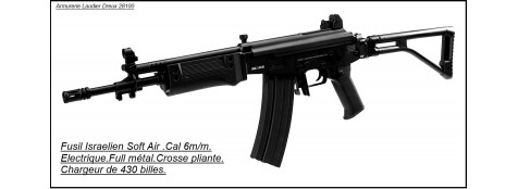 Fusil d'assaut électrique GALIL SAR Cybergun- Cal. 6 mm billes.Ref 15199