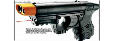 Pistolet défense Jpx Jet Protector + LASER-Ref 15895