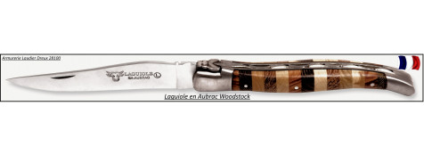  Couteau Laguiole en Aubrac.Mod  Woodstock.Lame de 12 cm .
