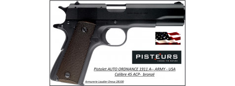 Pistolet-Para-Ordnance-USA-Calibre-45-ACP-Semi automatique-Mod -1911-A1-Army-Catégorie B1-Promotion-Avec-Autorisation-Préfectorale-Ref 777661