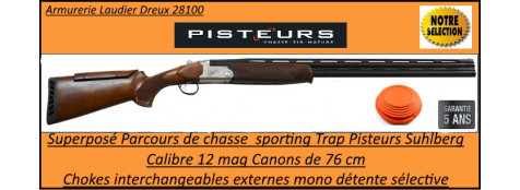 Superposé parcours Sporting Trap Suhlberg Pisteurs calibre 12 mag canons 76 cm chokes inter avec busc réglable ou non-Promotion