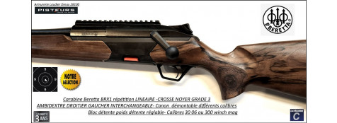Carabine Beretta BRX1 NOYER GRADE3 Répétition LINEAIRE Calibre 300 Winch mag- Filetée M14x100-Ref  45726