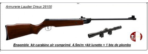 Carabine air comprimé. Calibre 4,5 mm-CA 310 Brand B2. + Lunette + 1 bte de plombs   -9.80 joules."Promotion".Ref 10292 E/A