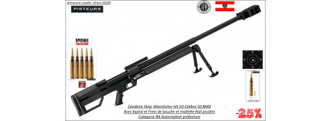Carabine STEYR MANNLICHER HS 50-Calibre 50 BMG-CATEGORIE B4-Promotion.Ref SMHS50 