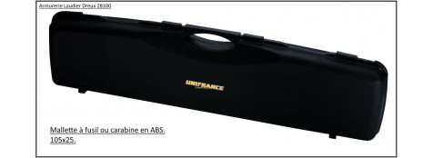 Mallette à fusil ou carabine à lunette en ABS -Dimensions intérieures:103 x 24 x 10 cm-Ref 10199