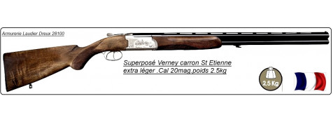 Superposé VERNEY CARRON Sagittaire Xs20- St Etienne-Cal. 20 Magnum-Ejecteurs ou Extracteur-"Promotion".
