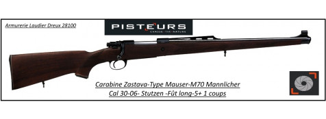 Carabine-Zastava-M70-Mannlicher-Calibre-30-06-Répétition-Stutzen-fût-long-Promotion-Ref 32294