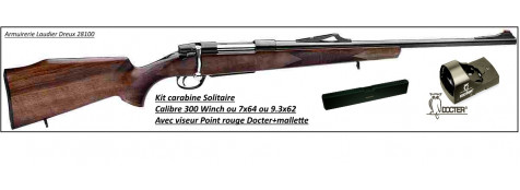 Carabines Solitaire Unifrance en kit avec Viseur Docter . Cal 7x64, ou 300 winch mag , ou  9.3x62.Répétition manuelle."Promotions".